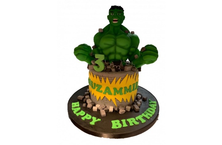 Hulk & Bricks Cake